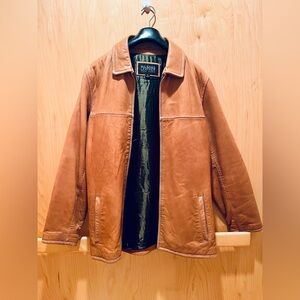Vintage Men’s Wilsons Camel Leather Jacket